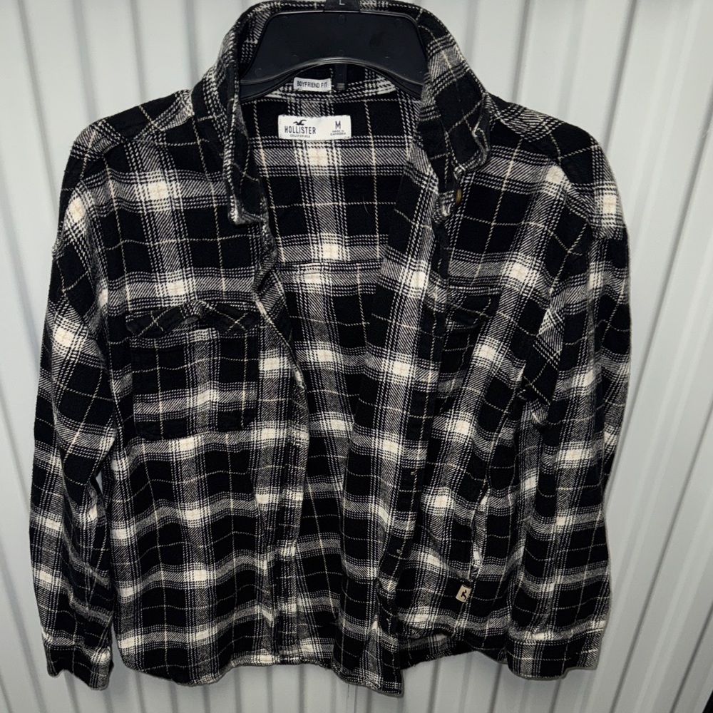 Hollister Monochrome Checkered Shirt